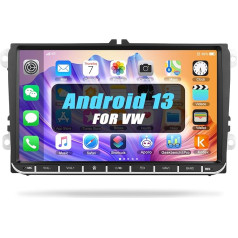 [1+32G] SIXWIN Android 13 auto radio VW Golf 5 6 Touran Polo Touran radio ar satelītnavigāciju, 9 collu ekrāna skārienjūtīgais displejs, auto radio ar Bluetooth RDS FM navigācija GPS WiFi USB Canbus SWC