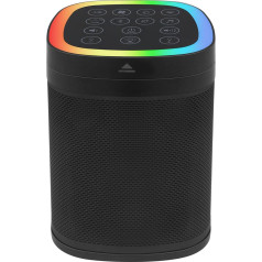 BIGMONAT 3-in-1 Bluetooth skaļrunis, 70 toņu miega mašīna, C tipa USB RGB gaisma, 30 stundu atskaņošanas laiks, mājas/pasākuma/āra/peldvietas/bērnu/auguļa bezvadu skaļrunis (melns)