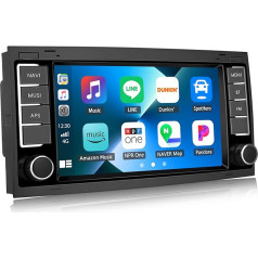 [1+32G] SIXWIN Android 13 auto radio VW Touareg Transporter T5 Multivan, 2Din radio ar satelītnavigāciju, 7 collu skārienekrāns, atbalsta Bluetooth WLAN FM/RDS EQ MirrorLink