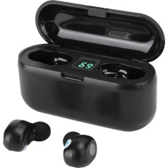 Bezvadu Bluetooth austiņas, In-Ear True Wireless austiņas, F9 Touch Binaural austiņas ar LED digitālo displeju, zemfrekvences skaļruni, HiFi skaņa