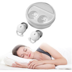 Mini bezvadu Bluetooth austiņas sānu gulētājiem In-Ear Invisible Smallest Sleep Bluetooth austiņas mazām ausīm Side Sleepers Trokšņa slāpēšana miega austiņas sporta austiņas