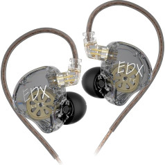 keephifi KZ EDX Lite vadu austiņas Super Bass, KZ IEM, noņemams kabelis, In-Ear Monitor HiFi audiofilam, profesionālas kvalitātes OFC kabelis