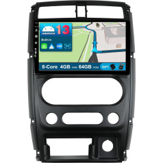 BXLIYER Android 13 Auto radio priekš Suzuki Jimny 3 (2005-2019) - 4G+64G - Iebūvēts DSP/Carplay/Android Car - Kamera + MIC - IPS 9 collu 2 DIN Octa-Core - Vadāms no stūres DAB 360-CAM Fast-Boot