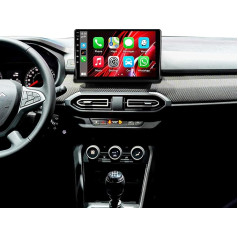 SIXWIN 2GB + 64GB Android 13 auto radio Renault Sandero 2021 ar CarPlay Android auto HiFi, 9 collu 1080P HD skārienekrāns ar GPS WiFi Bluetooth FM/RDS EQ