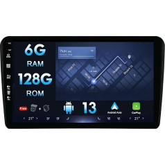 MISONDA 6G+128G Android autoradio Audi A3/8P/Sportback - CarPlay+Android Car+DSP+Kamera bez GPS un MIC Atbalsta DAB/ stūres vadības ierīci/MirrorLink/BT/360 kameru