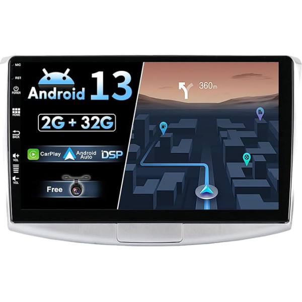 BXLIYER Android 13 Auto radio Passat B6 / B7 Magotan/CC (2010-2018) - Iebūvēts CarPlay Android Car - Bezmaksas atpakaļgaitas kamera - 2G + 32G - IPS 10,1 collu 2 DIN -DAB stūres vadības WiFi Fast