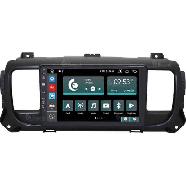 Personalizēts auto radio Citroen Jumpy (ar navigācijas ierīci) Android GPS Bluetooth Bluetooth WiFi USB DAB+ Touchscreen 10 collu 8core Carplay Android auto