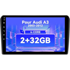 Kymmtun Android 12 auto radio priekš Audi A3 2 8P (2003-2012), GPS navigācija, IPS, DSP, 4G, WiFi, RDS, Wireless Carplay (2Go+32Go)