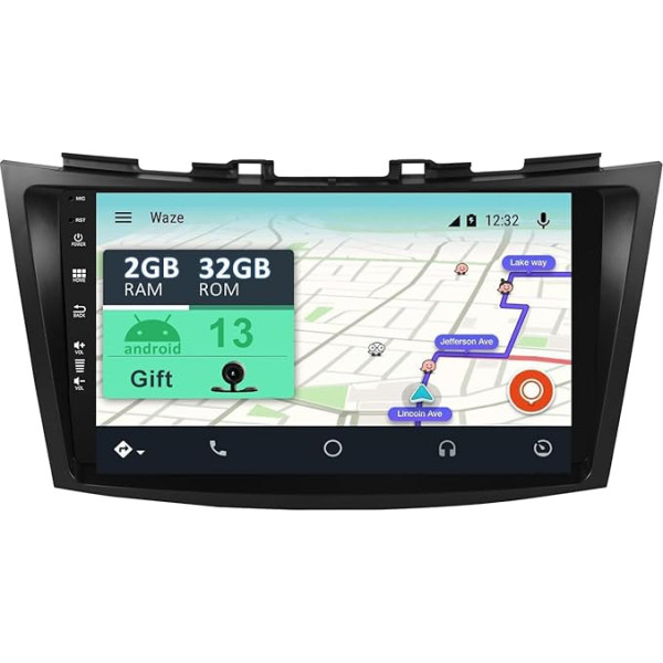 YUNTX [2GB+32GB] Android 12 auto radio ar satelītnavigāciju Suzuki Swift/Ertiga (2008-2017) 9 collu skārienjūtīgais ekrāns bez kameras DAB/GPS/Stūres rata vadība/MirrorLink/Bluetooth 5.0/WiFi/USB/4G/CarPlay