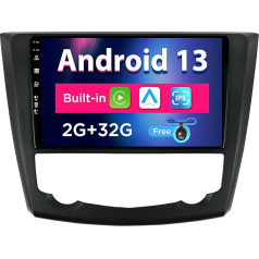 SXAUTO Android 13 IPS autoradio priekš Renault Kadjar (2015-2019) - Iebūvēts CarPlay/Android Car - Bez atpakaļskata kameras - 2G + 32G - DAB Fast Boot WiFi DSP Bluetooth - 2 DIN 9