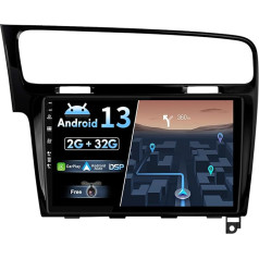 BXLIYER Android 12 IPS auto radio piemērots Golf 7 (2013-2018) - iebūvēts CarPlay Android automašīnā - bezmaksas kamera - 2G + 32G - 10,1 collu 2 DIN - DSP DAB stūres vadības stūres WiFi Fast Boot 4G