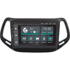 Personalizēts auto radio Jeep Compass Android GPS Bluetooth Bluetooth WiFi USB DAB+ skārienjūtīgais ekrāns 10 collu 4Core Carplay Android automašīnai