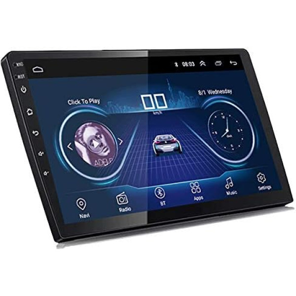 Andrews 9 collu dubultās joslas lielais ekrāns Navigators MP5 atpakaļgaitas attēls Auto pastiprinātājs Auto navigācija Bluetooth WiFi