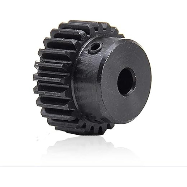 Motora zobrats, zobrats, modulis zobrats, 1 gab.Sprocket cilindriskais zobrats 1 modulis 20T 23T 25T 29 zobi cilindriskais zobrats 1M 27 zobi 45 tērauda melnēšana mehāniskais zobrats cilindriskais konuss (14 mm caurums, 1 M 23T)