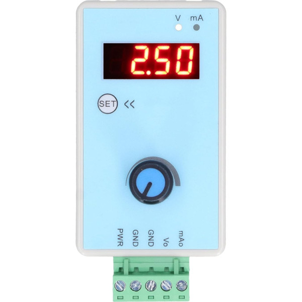 Eujgoov Analogais signālu ģenerators 0-10V/2-10V 0-20mA/4-20mA Strāvas sprieguma signālu ģenerators USB barošanas interfeiss Analogais simulators