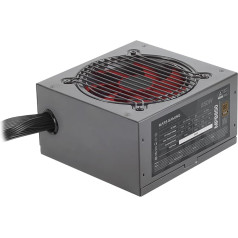 Mars Gaming MPB850, datorbarošanas bloks 850W ATX, 80Plus Bronze 230V EU, 90% efektivitāte, 120 mm FDB ventilators ar AI-RPM tehnoloģiju un pretvibrācijas sistēmu, melns