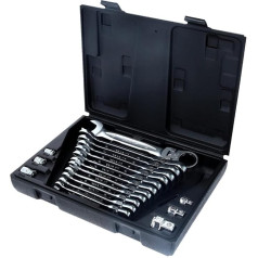 KS Tools 503.4868 GEAR+ Atslēgu komplekts ar elastīgo galvu, 18 gabali