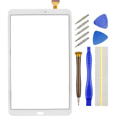 Double Sure Touch Digitizer Ekrāna aizstājējs priekš Samsung Galaxy Tab A 10.1 (2016) SM-T580 ar 10.1 collu White, ieskaitot demontāžas rīkus