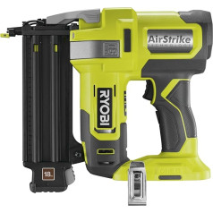 RYOBI 18 V ONE+ akumulatora naglošanas ierīce R18GN18-0 (naglu biezums 1,2 mm, naglu garums 15-50 mm, 105 gabalu ietilpība, dziļuma regulēšana bez instrumentiem, vienreizēja vai nepārtraukta iedarbināšana, bez akumulatora un bez akumulatora)