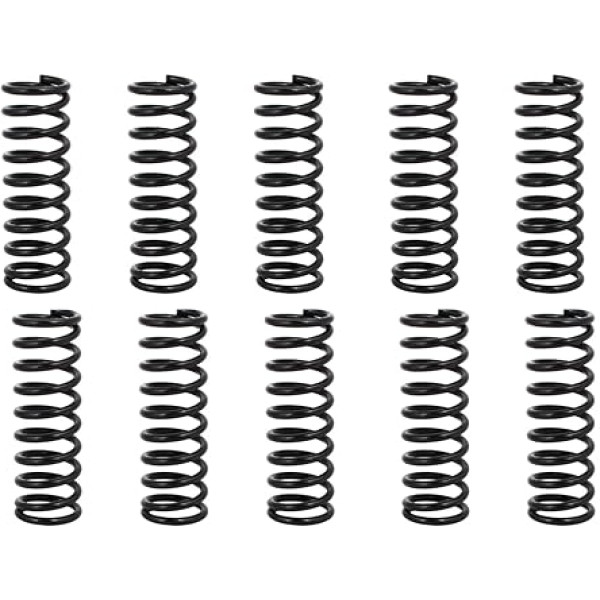 MACHSWON Druckfeder für Zuhause, Maschinen, Industrie, Siebtüren, Rasenmäher, Federstahl, Druckfeder 17 mm Außendurchmesser, 1,2 mm Drahtgröße 50 mm freie Länge, 10 Stück