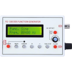 Funkciju ģenerators, 1Hz-500kHz FG-100 DDS funkciju signālu ģenerators Frekvences mērītājs Signāla avota modulis Frekvences skaitītājs Osciloskops