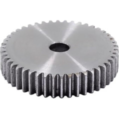 Gear Sprocket, 1 Piece 1 Module 31/32/33/34 Teeth Carbon Steel Spur Gear with Graduated Platform, Power Transmission Spur Gears for Racks, 1 Module 32 Teeth (Size : 19 Teeth(Bore 6 mm)