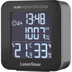 Umarex Laserline AirMonitor CO2 (ar displeju, ar NDIR tehnoloģijas sensoru, akustisko un optisko signālu ar ventilācijas ieteikumiem) 082.427A