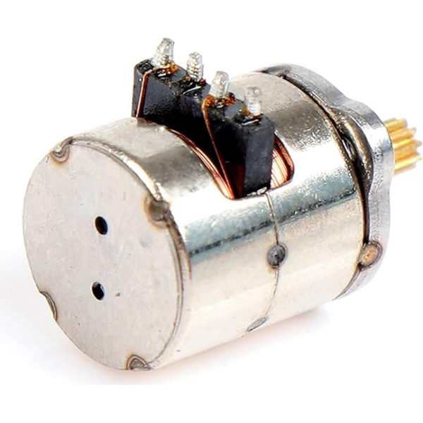 PUJIANA Turbo-Getriebemotor, Getriebemotor, Gleichstrommotor, Miniatur-Schrittmotor mit Getriebe, Mini-2-Phasen-4-Draht-Schrittmotor, Kleiner winziger Mikromotor, Spielzeugmotor, 10 Stück