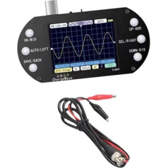 Fenteer digitālais osciloskopa testa mērītājs Pārnēsājams elektronisko komponentu testeris 2.5GS/S Vienkanāla automātiskais mācību osciloskops 40V