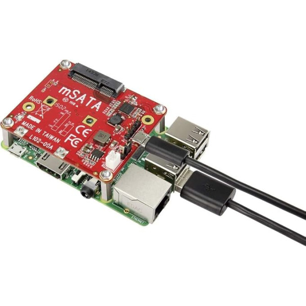 Renkforce USB/mSATA-Converter Shield Passend für (Entwicklungskits): Raspberry Pi