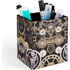 SKTNBM Stifthalter für Schreibtisch, mehāniskie stiprinājumi, Leder-Stiftbehälter, langlebiger Stiftebecher, Schreibtisch-Organizer, Make-up-Pinselhalter