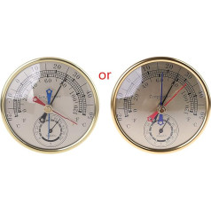 No BatteryMin Hygrometer Wandhalterung Analog Indoor Outdoor Anti Regen Temperatur Luftfeuchtigkeitsmesser