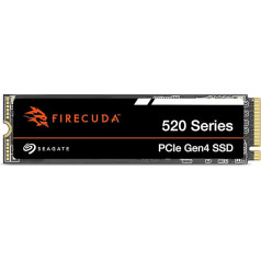 Seagate FireCuda 520 2 TB iekšējais SSD, M.2 PCIe Gen4, NVMe 1.3, līdz 5000 MB/s, 3D TLC NAND, melns, modeļa numurs: ZP2000GV3A012