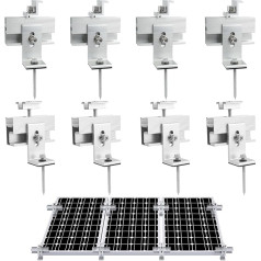 8PCS Solarmodulhalterung Endklemme komplekts