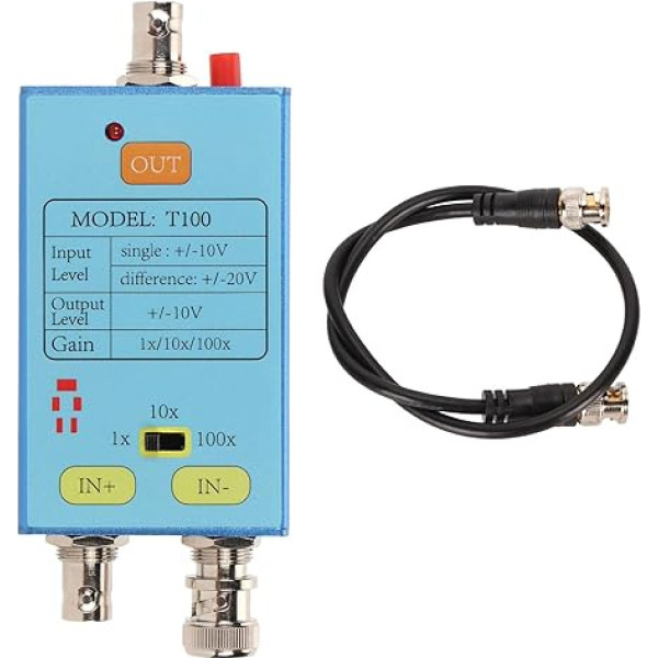 Augstsprieguma diferenciālā zonde, T100 osciloskopa diferenciālās zondes signāla pastiprinātājs ar USB 3.0 saskarni elektronisko shēmu un ražošanas testēšanai