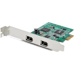 StarTech.com PCI Express kontrollera karte (2 porti, 1394a Firewire, saderīga ar Windows/Mac, saskarnes karte)