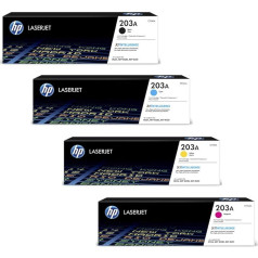 HP Color LaserJet Pro MFP M280nw oriģinālais tonera komplekts 203A - CF540A / CF541A / CF542A / CF542A / CF543A