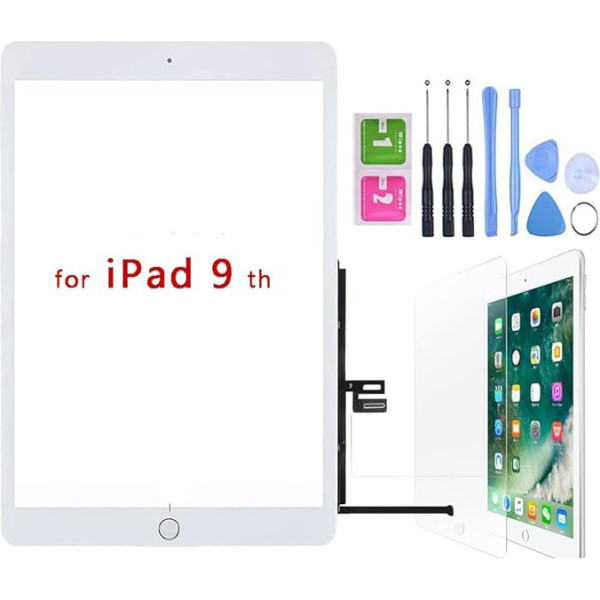 Hedywei rezerves skārienjūtīgais ekrāns priekš iPad 9 displejs A2602 A2603 A2604 A2605 10.2