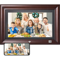 KODAK digitālais bilžu rāmis 14,1 collu WLAN elektroniskais bilžu rāmis Full HD IPS skārienjūtīgais ekrāns Smart Photo Frame Cloud ar lietotni, 32 GB atmiņa, automātiska rotācija, koplietošana bildēm, mūzika, video