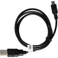 vhbw USB Cable Compatible with Panasonic SDR-H100, SDR-H101, SDR-H86, SDR-H95, SDR-T70 Camera, Camcorder Data Cable 1 m (Standard USB Type A to Camera)