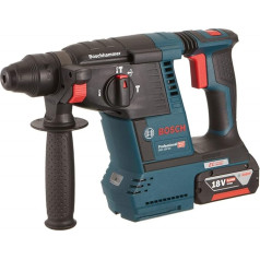 Bosch Professional GBH 18V-26 akumulatora urbis ar āmuru (2,6 džouli, SDS Plus, KickBack kontrole, iekļauts 2 x 6,0 Ah akumulators, GAL 1880 CV, putekļu nosūcējs, saderīgs ar AMPShare, āmurs, instrumentu kastē)