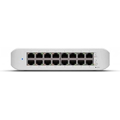 Ubiquiti UniFi Switch (USW-Lite-16-PoE) [16 portu Gigabit Ethernet, 8X PoE+, montējams pie sienas]