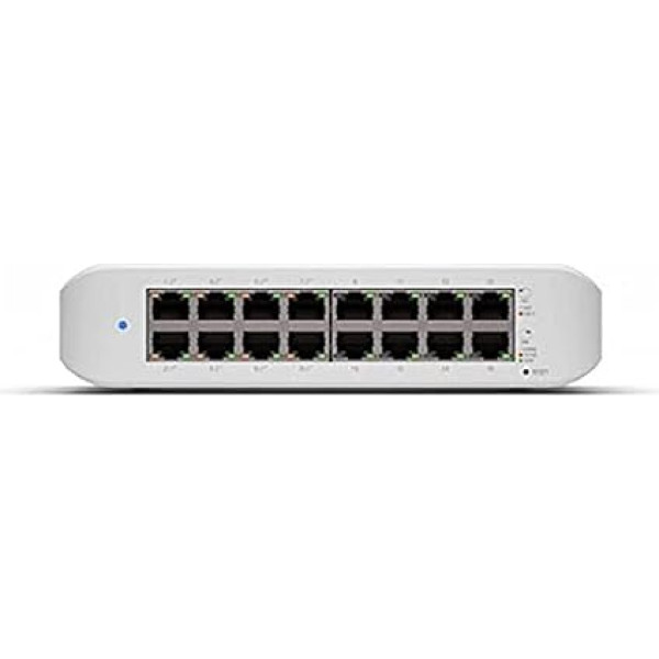 Ubiquiti UniFi Switch (USW-Lite-16-PoE) [16 portu Gigabit Ethernet, 8X PoE+, montējams pie sienas]