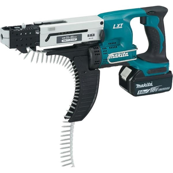 Makita DFR550RTJ Akumulatora skrūvgriezis, 25-55 mm, 18 V/5,0 Ah, 2 akumulatori un lādētājs Makpac, 1 gab., DFR550RTJ