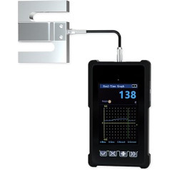 Tragbarer Handdynamometer Digitalanzeige Hohe Erfassungsgeschwindigkeit in Industriequalität 2000 Hz externe S-Typ-Wägezelle - Pressure Gauge(500KG)