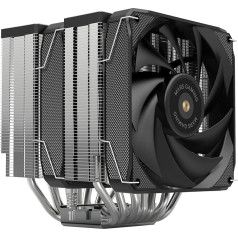 MARSGAMING MCPU-XU9, CPU dzesētājs Double Tower, TDP 400 W, 2x Hybrid Wing ventilatori un hiperlīdzsvarots vara FDB gultnis, 9 siltumcaurules ar BPH ULTRA tehnoloģiju, universāls, daudzkontaktu, melns