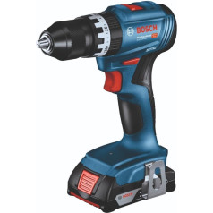 Bosch profesionālais 18 V sistēmas kombinētais komplekts: 18V-45 + Drehschlagschrauber GDX 18V-200 + Winkelschleifer GWS 18V-7 (inkl. 2x 5.0Ah Akku, Schnellladegerät GAL 18V-40, Werkzeugtasche).