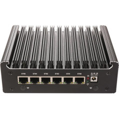 HSIPC Alder Lake N100 Quad Core Firewall Micro Appliance, Mini PC, Router PC ar 16G RAM 256G SSD, 6*i226-V RJ45 Port AES-NI saderīgs ar pfsense opnsense opnsense