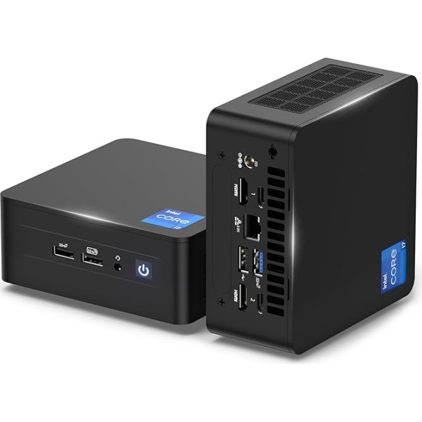 Intel NUC 12 Pro Mini PC, Core i7-1260P (12 kodolu, 16 pavedieni, līdz 4,7 GHz), Wi-Fi 6E tīkla NUC galddatora dators, 32 GB DDR4 Windows 11 Pro 1 TB mini dators, 8K/WiFi 6E/BT 5.3/Thunderbolt 4