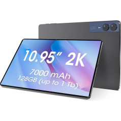 CWOWDEFU Android planšetdators 10,95 collu Android 14 planšetdatora funkcijas 14 (6+8) GB RAM, 128 GB ROM (izmantojams līdz 1 TB), 7000 mAh akumulators, 1920 x 1200 IPS ekrāns Viss metāls